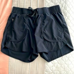 Black athletic shorts